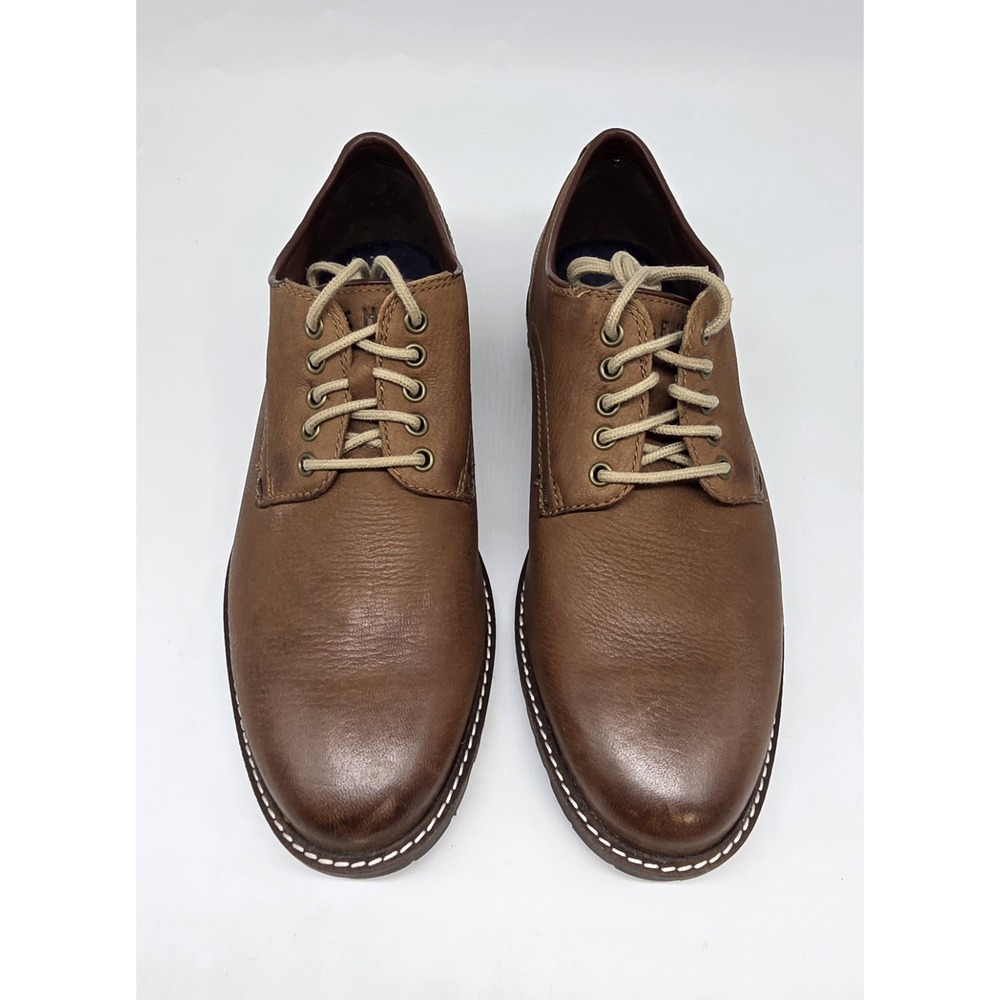Cole Haan Men's Brown Leather Plain Toe Oxford Lug Sole Shoes 8M C30069